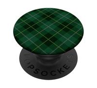 Green Tartan Plaid PopSockets Adhesive PopGrip