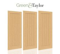 Green & Taylor 1981X762X35mm Cottage Oak Internal Door - Bundle Of 3