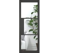 Green & Taylor Black Heritage 3 Lite Clear Glass Internal Door