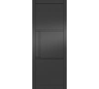 Green & Taylor Black Heritage 3 Panel - Prefinished Fd30 Fire Door