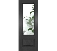 Green & Taylor Cobham Black Oak Clear Glass - Prefinished Internal Door