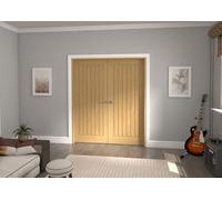 Green & Taylor Cottage Deluxe Oak - Prefinished Internal French Door Set - 1732 X 2021 X 133mm (Wxhxt)