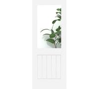 Green & Taylor Cottage Deluxe White Clear Glass - Prefinished Internal Door