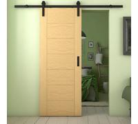 Green & Taylor Oak 7 Panel Flush Internal Sliding Barn Door