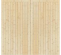 Green & Taylor Side Hung Solid Pine Timber Garage Doors - 2135 X 1981 X 44mm (Wxhxt)