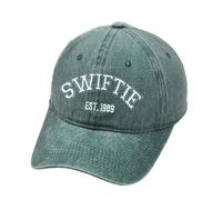 (Green) Taylor Swift Baseball Cap 1989 Embroidery Hat Retro Cotton Hat Unisex Gifts From Fans