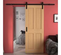 Green & Taylor Traditional Oak 4 Panel - Prefinished Internal Sliding Barn Door
