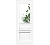 Green & Taylor Tunbridge White Clear Glass - Prefinished Internal Door