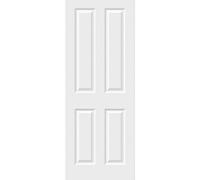 Green & Taylor White 4 Panel Smooth Moulded Fd30 Fire Door