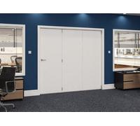 Green & Taylor White Flush Roomfold Internal Bi-Folding Doorset - 2208 X 2060 X 133mm (Wxhxt)