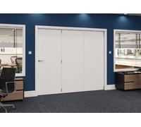 Green & Taylor White Flush Roomfold Internal Bi-Folding Doorset - 2361 X 2060 X 133mm (Wxhxt)