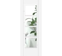 Green & Taylor White Ladder 4 Lite Clear Glass - Prefinished Internal Door