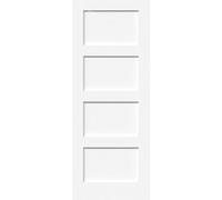 Green & Taylor White Primed Shaker 4 Panel Fd30 Fire Door