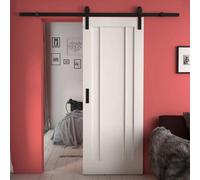 Green & Taylor Worcester White Primed 3 Panel Internal Sliding Barn Door