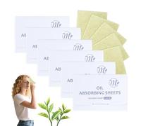 Green Tea Blotting Papers 600 Sheets- Face Blotting Paper for Oily Skin, Infused with Natural Green Tea & Flax Fibers, Gentle for Acne-Prone Skin, On-The-Go Portable Design.