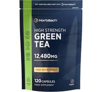 Green Tea Capsules 12,480mg | Providing High Strength Polyphenols | 30:1 Leaf Extract | 120 Powder Capsules | Vegan | Horbaach