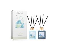 Green Tea Darjeeling Tea Reed Diffusers with 16 Black Fiber Sticks,200ml Scent Diffuser for Bedroom Bathroom Living Room,Last Up 90 Days