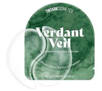 Green Tea Depuff Hydrogel Eye Patches (28 Pairs) - Verdant Veil Energizing Crystal Mask with Caffeine & Peptides for Puffy Eyes - Firming & Antioxidant Ritual to Reduce Bags
