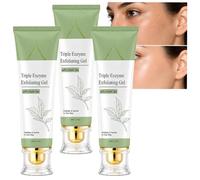 Green Tea Exfoliating Peeling Gel, Gentle Facial, Deep Pore Cleansing, Dead Skin Exfoliation, Natural Cellulose Peeling, Purifying Moisturizing Gel, Gentle Facial Scrub, All Skin Types (3pcs)
