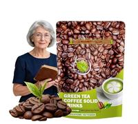 Green Tea Flavored Instant Coffee - Individual Single-Serve Packets, Ready-to-Brew Solid Drink(3PCS)