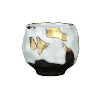 Green tea gilded handmade teacup Japanese style kungfu tea-Zen cup.