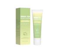 Green Tea Korean Sun Protection for Face, Travel Size Sun Protection SPF 50, Non Greasy & No White Print, Daily Wide Spectrum UV Protection with Niacinamide, Panthenol & Hyaluronic Acid