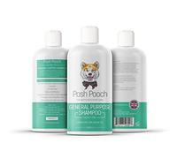 Green Tea & Lemon Zest Dog & Puppy Natural Plant Based Shampoo Posh Pooch® Moisturising Plant Based Vitamin Rich Fragranced Pet Shampoo, Aloe Vera Exfoliating Infused Alcohol Free Cruelty Free Wash