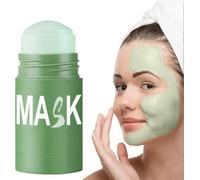 Green Tea Mask Stick, Green Tea Cleanse Mask, Clay Mask, Blackhead Remover with Green Tea Extract, Moisturizing & Oil Control, Deep Cleansing Facial Pores for All Skin Type, Travel-Size (1pcs)