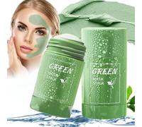 Green Tea Mask Stick, Green Tea Deep Cleanse Mask, Portable Poreless Deep Cleanse Green Tea Mask Stick for Face Moisturizer Oil Control, Purifying, Reduce Blackheads for All Skin Types (1pcs)