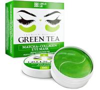 Green Tea Matcha Under-Eye Patches with Collagen and Hyaluronic Acid - Hydrating Under-Eye Mask for Dark Circles and Puffiness - Anti-Aging and Anti-Wrinkle Effect (Unscented)
