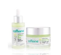 Green Tea Night Hydration Routine with Face Serum & Night Gel | Enriched with Vitamin C | Soothing & Calming Aroma | Pack of 2