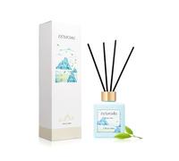 Green Tea Reed Diffuser Set with 8 Black Fiber Sticks,100ml Scent Diffuser for Home Shelf Decor,Last Up 60 Days