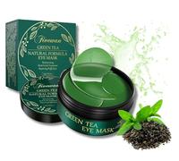 Green Tea Under Eye Gel Patches for Dark Circles and Puffy Eye Bags, 60 Pcs Collagen Under Eye Mask for Removing Wrinkles (60p, Green Tea)