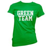 Green Team Womens T-Shirt - Team Colours Top Wear PE House Set Group School Tee 16 Green