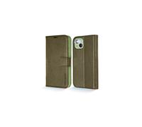TECHGEAR Wallet Case for iPhone 13 Mini, Genuine Leather Magnetic Flip [RFID Blocking] Case with Shockproof TPU Holder, Card Slots, Stand Folio Cover Compatible with iPhone 13 Mini 5.4" 2021, Green