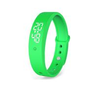 (Green) Temperature Monitor 3 Colors Abnormal Body Temperature Reminder Colorful Smart Watch