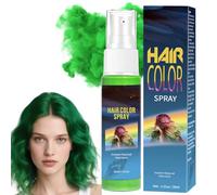 Green Temporary Hair Color Spray,Temporary Hair Dye,Washable Hair Color Spray,Temporary Coloured Hair Spray,Fast Dyeing & Instant Styling,Washable One Time Ha/ir Colour Sp/ray,for Styling&Festivals