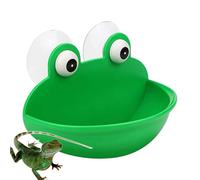 Green Terrarium Habitat - 12.5x6.1x9.5cm Measurements, Durable Resin Basin Hardware, Reptile Basking Shelf | Vivarium Ornament Aquarium Decoration Pet Comfort Enclosure Interior Amphibian Perch Case