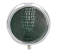 Green Texture Pill Case Pill Box with 3 Compartments
