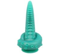 green The Octopussy Tentacle Swirl Monster Dildo - 8 Inch