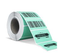 Green Thermal Labels, Flat, 3.2 x 5.5cm, Hotlabel Thermal Rect Labels, Self-Adhesive Address Labels, Square Labels for Thermal Label Printer, Barcode Shipping, 800 Labels (Green)