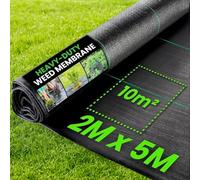 Green Thumbz 2M X 5M Weed Control Membrane Barrier Fabric - Heavy Duty Weed Membrane, Garden Membrane, Weed Control Fabric