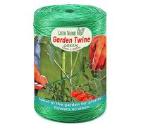 Green Thumbz Green Garden String - 250m x 1mm Heavy Duty Polypropylene twine for Plant Support, Wrapping, Tying and Gardening - Strong, Reusable, Rot-free and Weatherproof Green Garden Twine