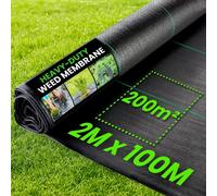 Green Thumbz Heavy Duty Weed Control Fabric - 2m x 100m in Black Green Thumbz Black
