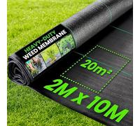 Green Thumbz Heavy Duty Weed Control Fabric - 2m x 10m in Black Green Thumbz Black