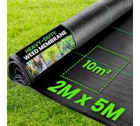 Green Thumbz Heavy Duty Weed Control Fabric - 2m x 5m in Black Green Thumbz Black