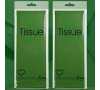 Green Tissue | 8 Sheets of Tissue Paper | 2 Packs, Each with 4 Sheets Premium Quality Tissue | Biodegradable Packaging | Each Sheet 50x70cm, Ideal for Gift Wrapping and Crafting