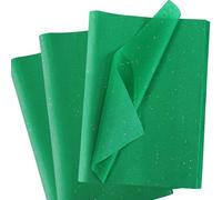 Green Tissue Paper Sheets - 60 Sheets 35x50cm, Shimmer Colorful Glitter Sparkly Tissue Paper Bulk for Gift Bags Wrapping Gifts Packing DIY Crafts Christmas Birthday Wedding All Occasions