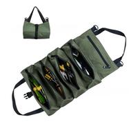 Green Tool Roll Organizer Tool Roll Up Canvas Bag Tool Large Wrench Super Big Pouch