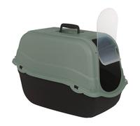 (Green Top) Extra Large Enclosed Cat Litter Tray Filter Box Hooded Large Scoop Toilet Potty